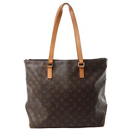 Bolsa de Ombro Cabas Mezzo Monograma Louis Vuitton em Marrom M51151 Marrom