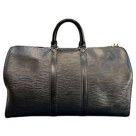Bolsa de viagem Keepall 45 em couro Epi preto Louis Vuitton 1997 Outro