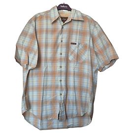 Autre Marque Marlboro Classics Camicia a Quadri Uomo Blu e Beige Altro Marrone chiaro Blu chiaro