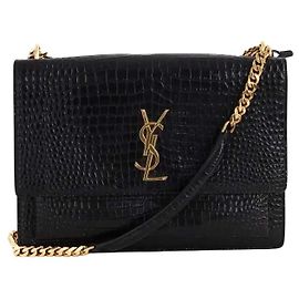 Saint Laurent Borsa a Spalla Sunset Nera Nero