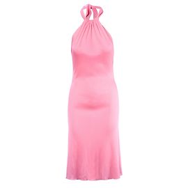 Robe fluide rose à col halter Class Roberto Cavalli Rose