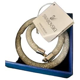 Collana Swarovski Stardust Double Tour Argento Argento Grigio