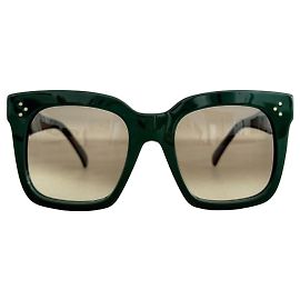 Occhiali da sole oversize Céline CL 41076/S - Verde Foresta Verde