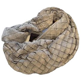Bottega Veneta Mini Jodie Handtasche in Grau Grau