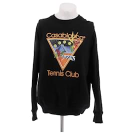 Casablanca Schwarzer Baumwollpullover M Schwarz