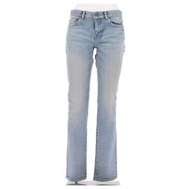 Saint Laurent Jeans aus blauer Baumwolle Blau
