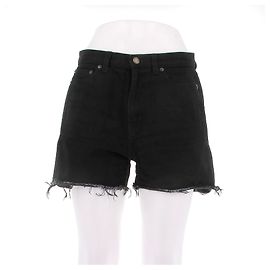 Saint Laurent Jeansshorts Schwarz Schwarz