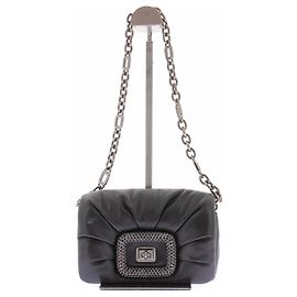 Roger Vivier Black Leather Bag Black