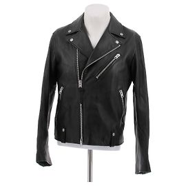 Coach Black Leather Perfecto Jacket Black