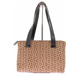 Céline Bolso tote "Macadam" en cuero estilo potro Beige