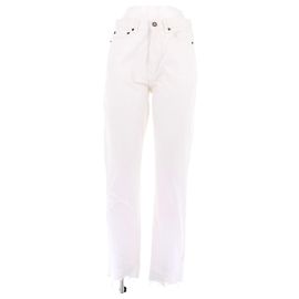 Jeans Saint Laurent bianchi in cotone Bianco