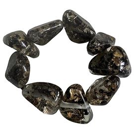 Autre Marque Pulseira Sobral de resina Marrom Preto Multicor