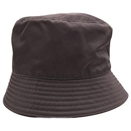 Chapéu bucket em nylon Re-Nylon com logo triangular PRADA Preto