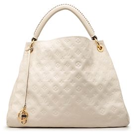 Louis Vuitton Artsy MM Monogramm Empreinte Weiß Weiß