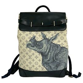 Louis Vuitton White Chapman Brothers Monogram Savane Steamer Backpack White Cream