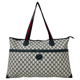 Gucci Beige GG Supreme Web Tote Beige