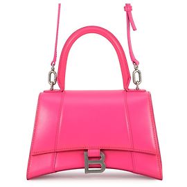 Balenciaga Hourglass Small Leather Handbag Pink