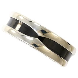 Bulgari Anello in ceramica nera e argento Bvlgari Save the Children Nero Argento