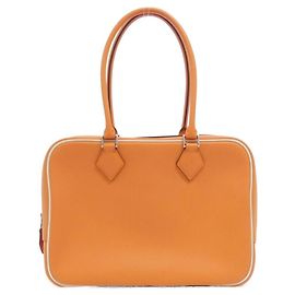 Bolsa Hermès Plume Tilt 28 cm Laranja