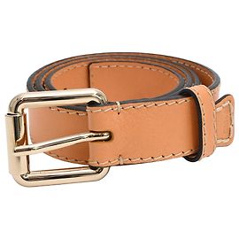 Cinto com fivela Chloé em couro marrom Marrom Vermelho