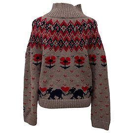 Pull en tricot Victoria Beckham en polyamide multicolore Multicolore