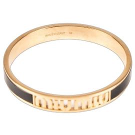 Miu Miu Bracelet en métal émaillé - Noir Noir