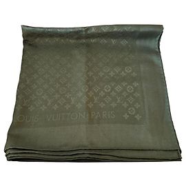 Louis Vuitton Cachecol Monogram Clássico Caqui