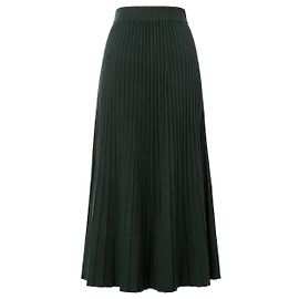 Saia midi plissada Weekend Max Mara verde escuro Verde escuro