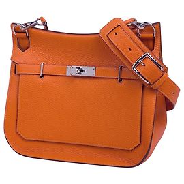 Bolsa de Ombro Jypsiere 28 da Hermès Laranja Mostarda