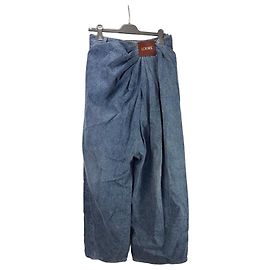 Loewe Calça larga de denim azul Azul