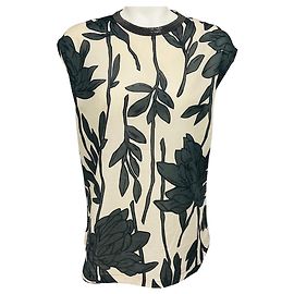 Blusa con colletto Monili a maniche corte Brunello Cucinelli beige / grigio Beige