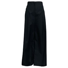 Calças largas de algodão e nylon pretas Brunello Cucinelli Preto