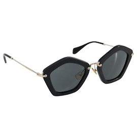 Gafas de sol Miu Miu de plástico Negro Auth 177347A Negro