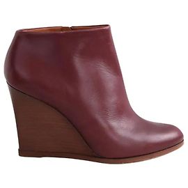 Céline Bordeaux boots Dark red