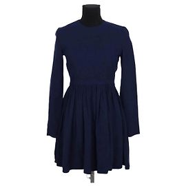 Victoria Beckham Robe marine Bleu Marine