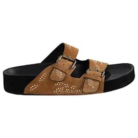 Mule Isabel Marant in camoscio cammello Cammello