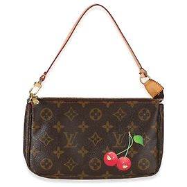 Pochette Accessori Monogram Cerises Louis Vuitton Marrone