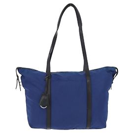 Prada Vintage Tote Tessuto Blu