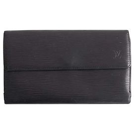 Louis Vuitton Black wallet Black