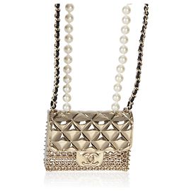 Collar de bolso de solapa Chanel chapado en oro 2022 Otro