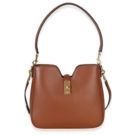 Céline Bolsa de ombro macia Camille 16 em couro de bezerro liso tan da Celine Marrom