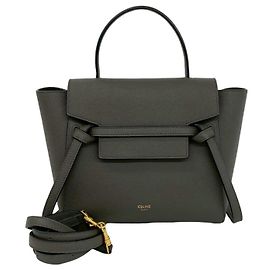 Céline CELINE Gürteltasche Nano aus Leder in Grau Braun