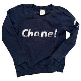 Sudadera de algodón Chanel Blanco Azul