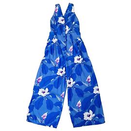 Kenzo Combinaison bleue à fleurs Bleu