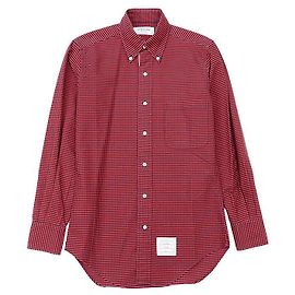 Thom Browne Cotton Shirt Red Navy blue