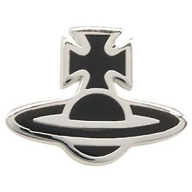 Einzelner Messingohrring Vivienne Westwood Schwarz