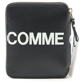 COMME des GARCONS HUGE LOGO Leather Wallet Black