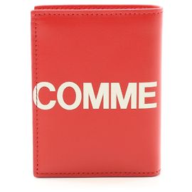 COMME des GARCONS Leather Bifold Wallet Red