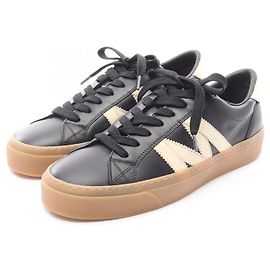 Baskets en cuir MONACO 2 de Moncler Marron Blanc