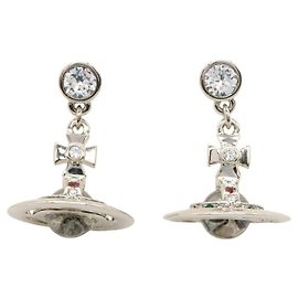 Messingohrringe Vivienne Westwood Silber